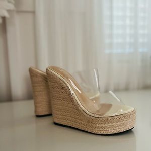 Platform Wedge Slipper